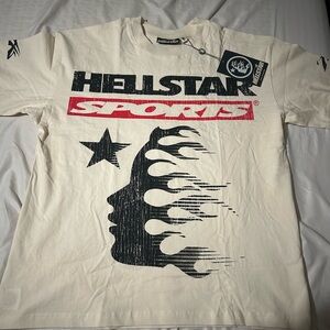 Hellstar Sports Cream Graphic T-Shirt